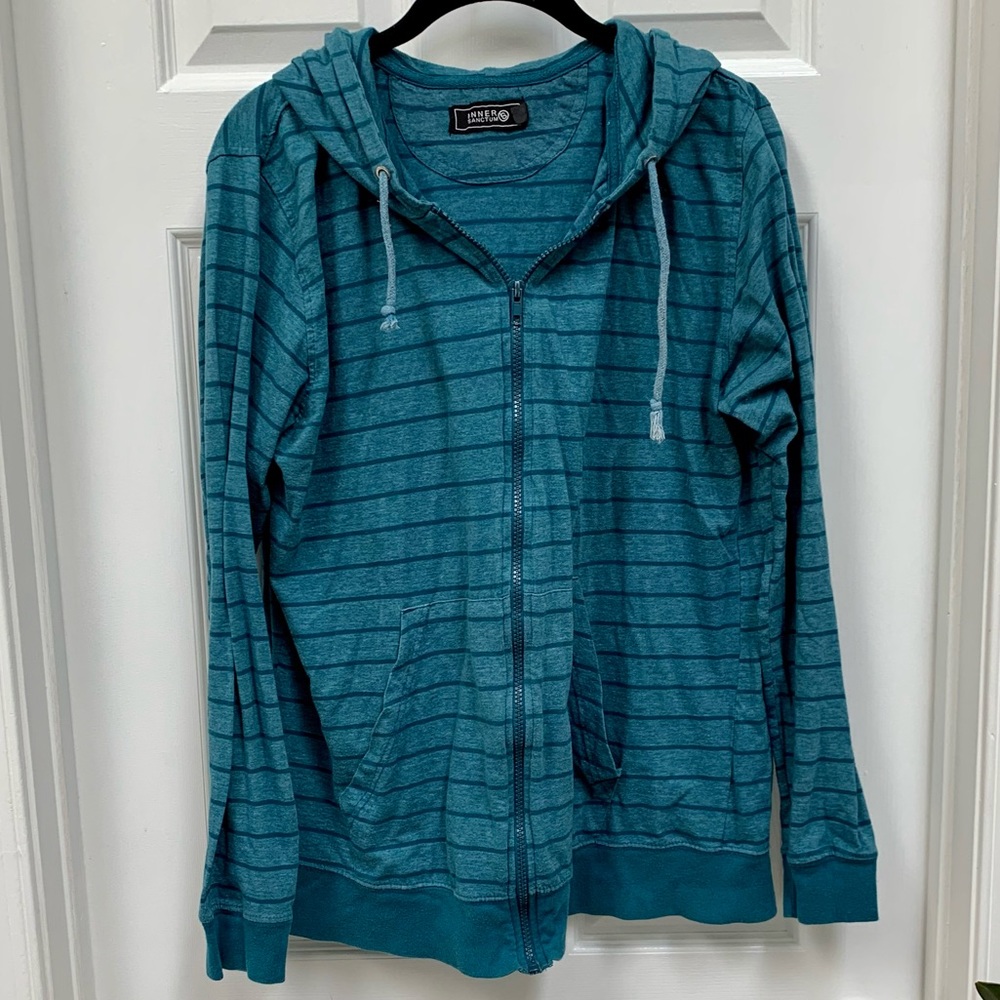 Inner Sanctum Striped Zippered Hoodie